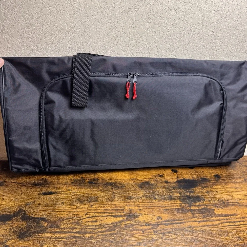 Drakkar‎ Noir Duffle Bag Black Red Travel Gym Weekender Tote NWT Vintage 90s
